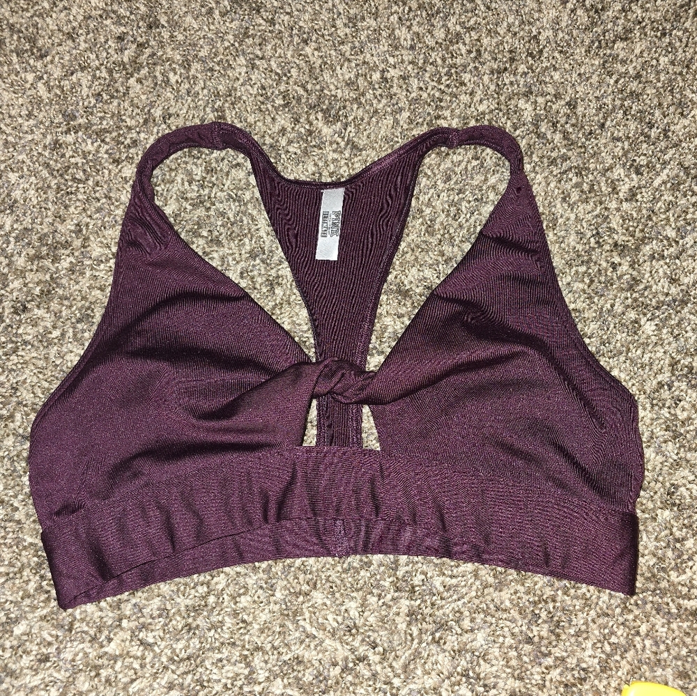 Crimson Colored Sports Bra PINK